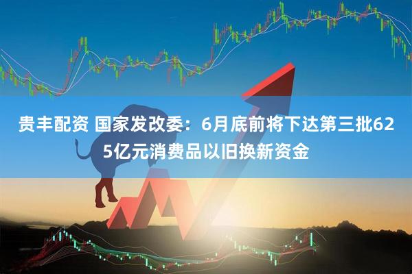贵丰配资 国家发改委：6月底前将下达第三批625亿元消费品以旧换新资金